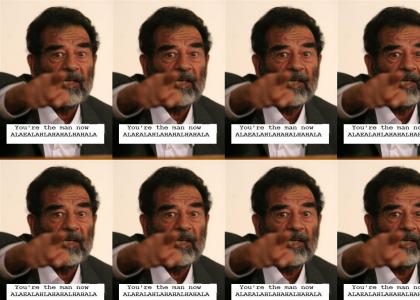 Saddam Hussein Promotes YTMND for his Arab Homies