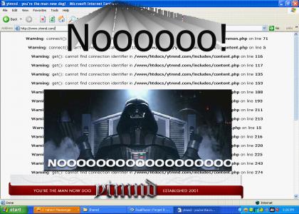 Nooooo!(I couldn't find Darth Vader going Nooooo!)