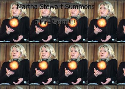 Martha Stewart Summons a Fire Spirit
