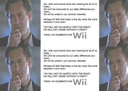 Bill Pullman: Wii Celebrate our Wii! (updated)