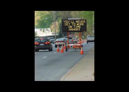 evil road workers