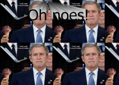 Oh noes, Bush is sad
