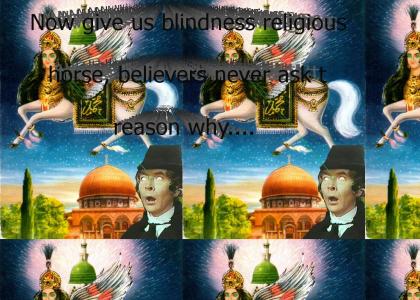 Religious horse gives us blindness