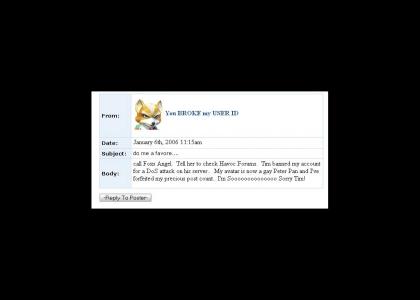 Fox McCloud Banned from Arcadeathome Forums