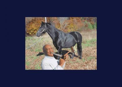 Bill Cosby molests a pudding riddled horse