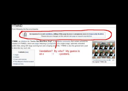 YTMND Wikipedia Vandalisim?