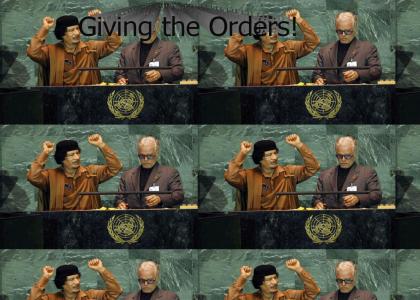 Qaddafi Gives the Order