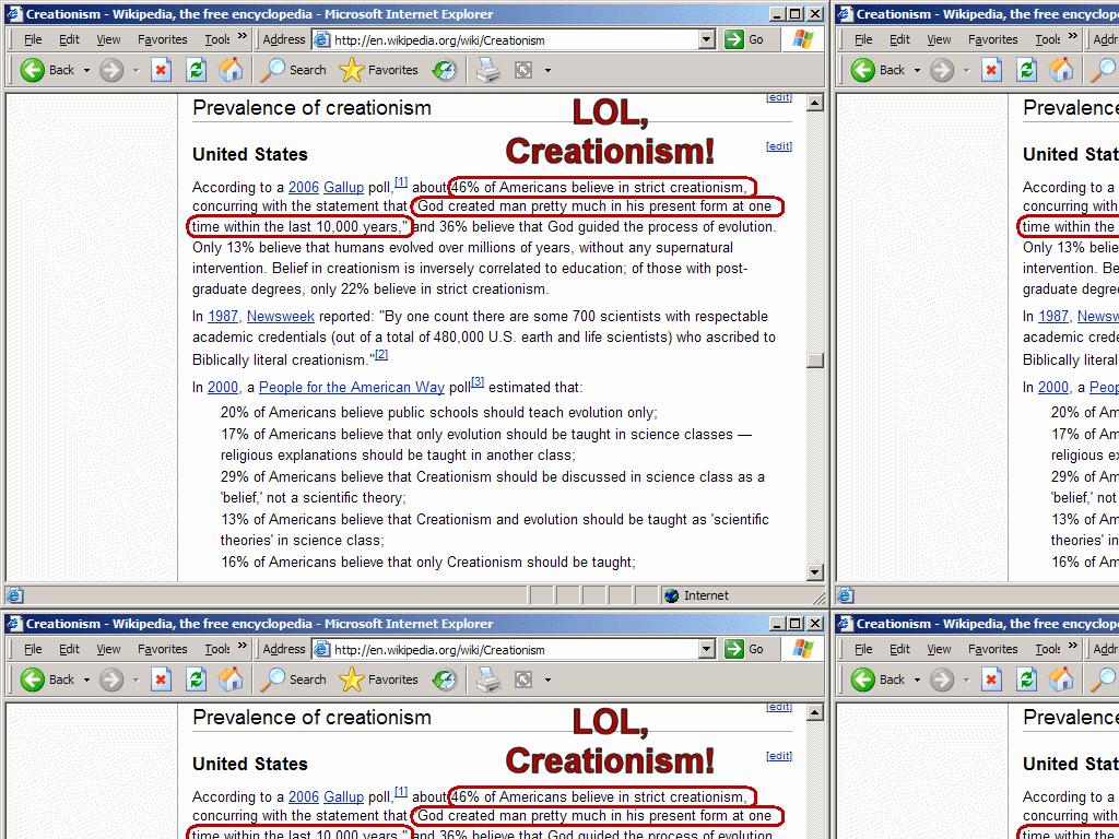 creationisttruelunacy