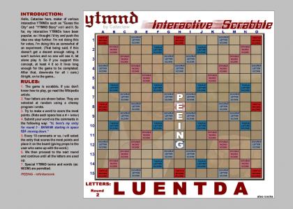 YTMND Interactive Scrabble