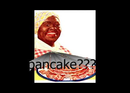 Aunt Jemima stares into your soul