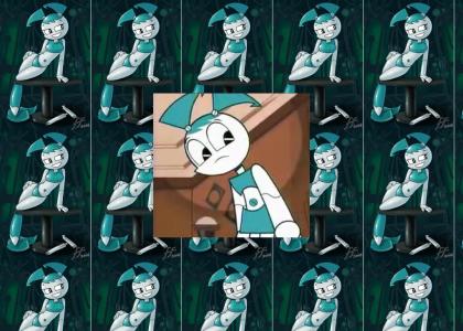 XJ9 is freaked out by a artist