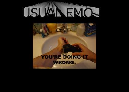 Emo + Razor + Stupidity = ?