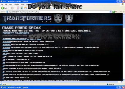Transformers Website.. Wonderfull Time