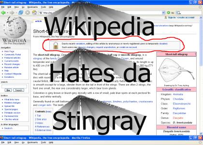 Stingray gets owned on wikipedia