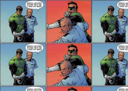 Green Lantern Doesn't Like Armless People