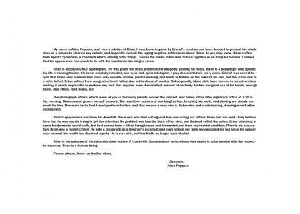 The Actual Truth About The Letter About Brian Peppers (refresh)