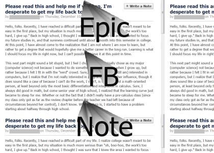 Epic FB Note