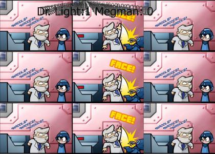 Megaman gets faced