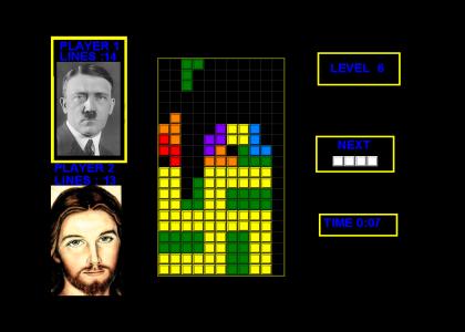 OMG, Secret Nazi TETRIS!! (Now With Winking Jesus)