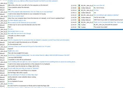 Me Messing With Dell Customer Chat (fixed a bit)