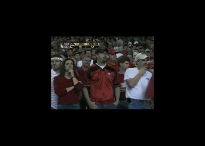 Georgia Fan's Facial Expressions Don't Change