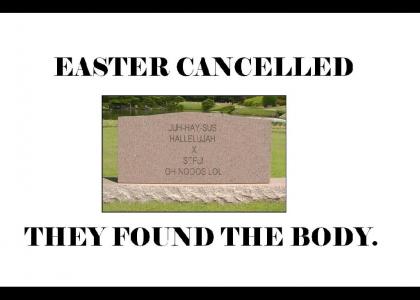 easter cancelled