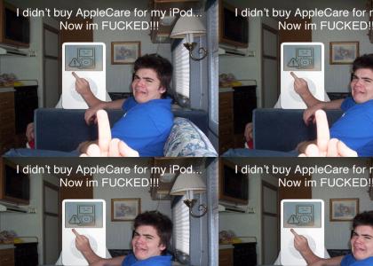 Sad iPod, No Apple Care :'(