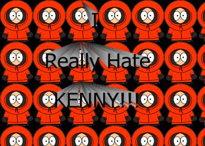Cartman hates kenny