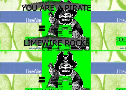 you are a pirate vs limewire