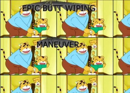 Epic Butt Wiping Maneuver