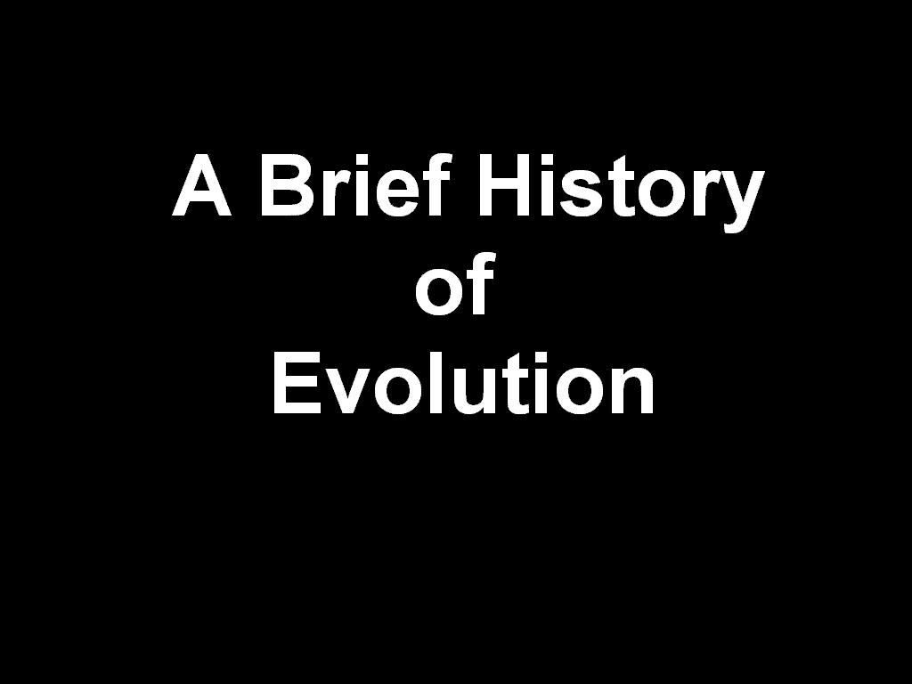historyofevolution