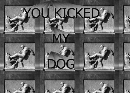 YOU KICKED MY DOG