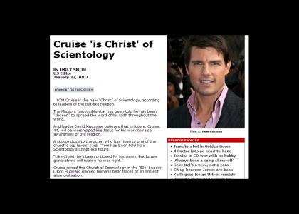 Tom Cruise is Christ!!!