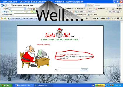 Santa eats Electricty?