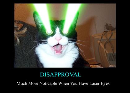 Laser Cat Disapproves