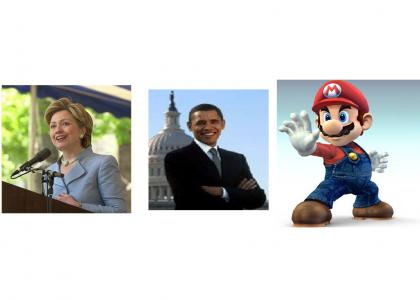 Clinton, Obama, and Mario (political humor)