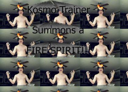Kosmo Trainer Summons a Fire Spirit!