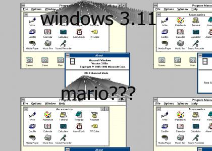 windows with mario