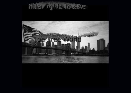 Super Patriot Giant Hitler Battles To Save WTC