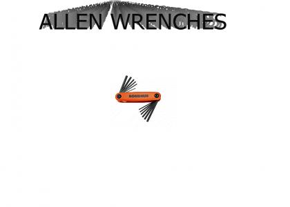 WHAT'S AT THE ALLEN WRENCH STORE?