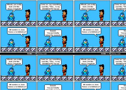 Mega man meets bruce campbell