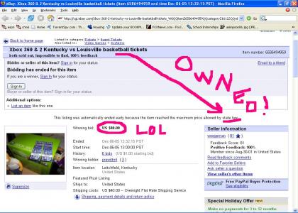 Xbox 360 Ebayer Gets Owned
