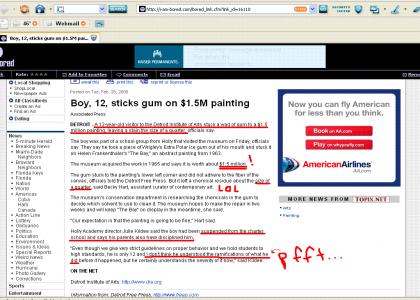 12 year old kid ruins $1.5 million painting, lol