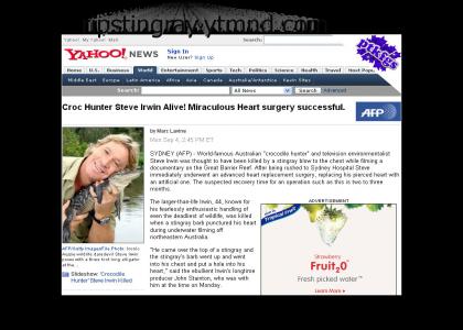 PTKFGS: Steve Irwin Recovers!