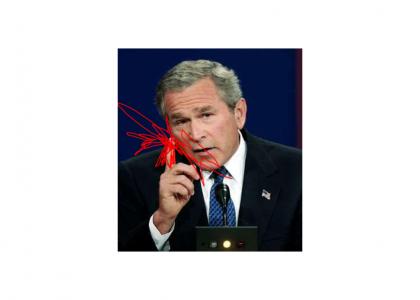 george bush hurt his finger