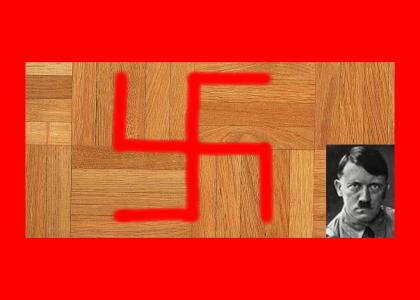 OMG, Secret Nazi Parquet Floor!! (now with flashing hitler)