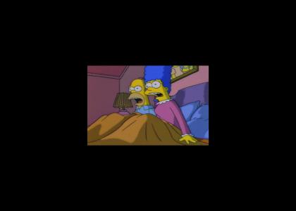 Marge and Homer's simultaneous heart attack