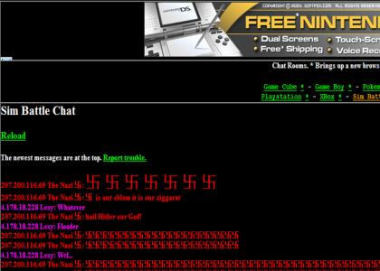OMG,  Secret Nazi Sim Battle Chat Room!!!