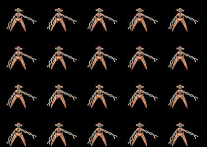 Deoxys doesn't change facial expressions