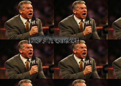 Vince McMahon thinks WWE.com sucks!